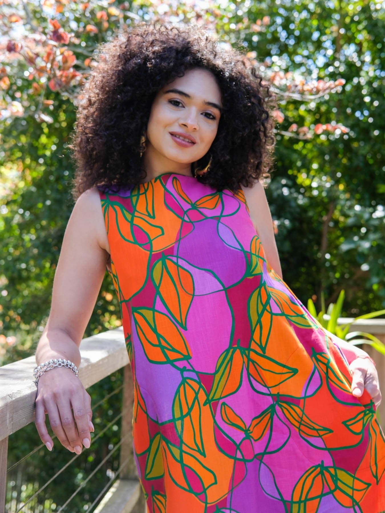 JUNIPER Pink Pears - Lesley Evers-Dress-juniper-pears