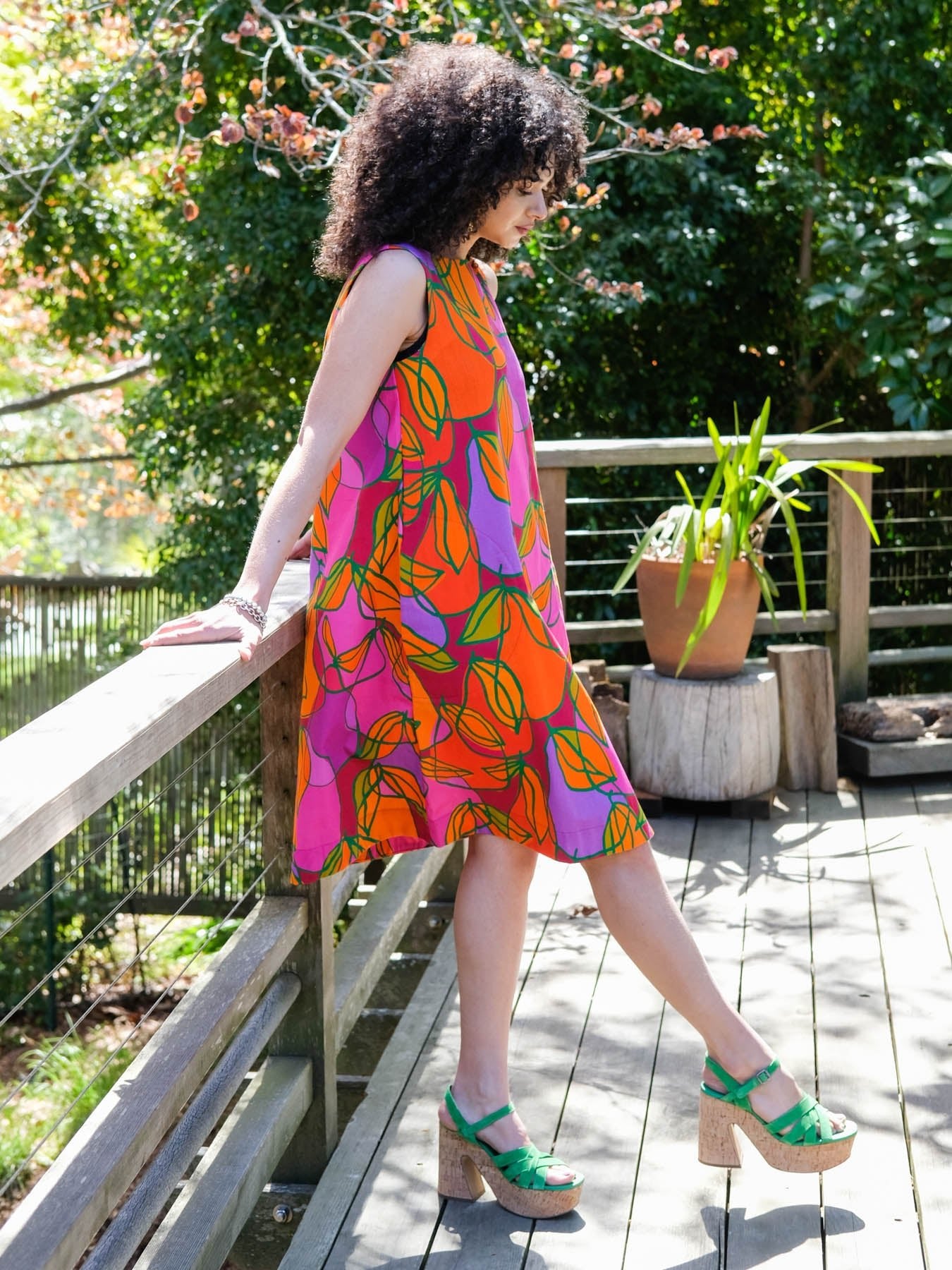 JUNIPER Pink Pears - Lesley Evers-Dress-juniper-pears