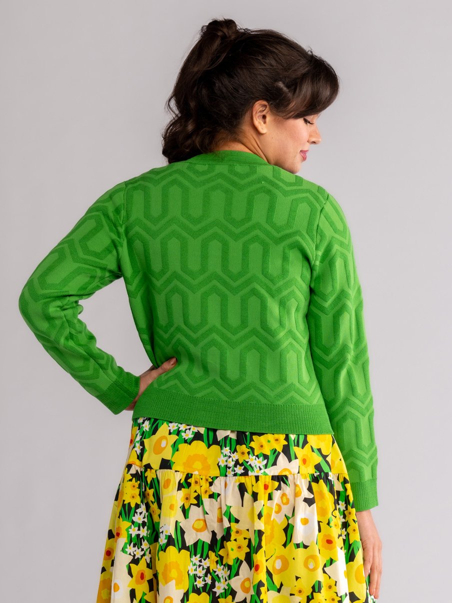LEA cardigan Green - Lesley Evers-cardigan-Shop-Shop/All Products