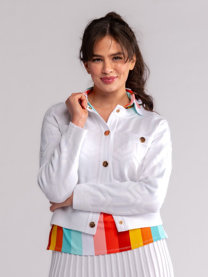 LEA cardigan White - Lesley Evers-cardigan-Shop-Shop/All Products