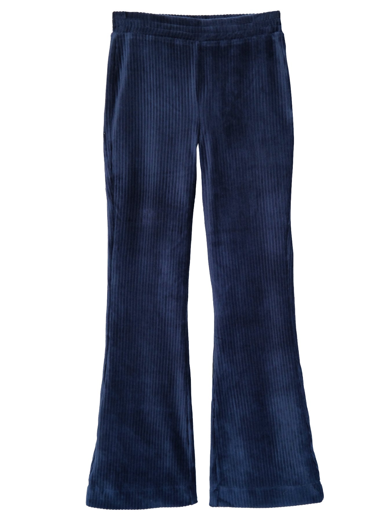 LORI pant Navy Corduroy - Lesley Evers-bell bottom pant-corduroy-corduroy pant