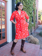 MADISON dress Pink Jumbo Blooms - Lesley Evers-Best Seller-Shop-Shop/All Products