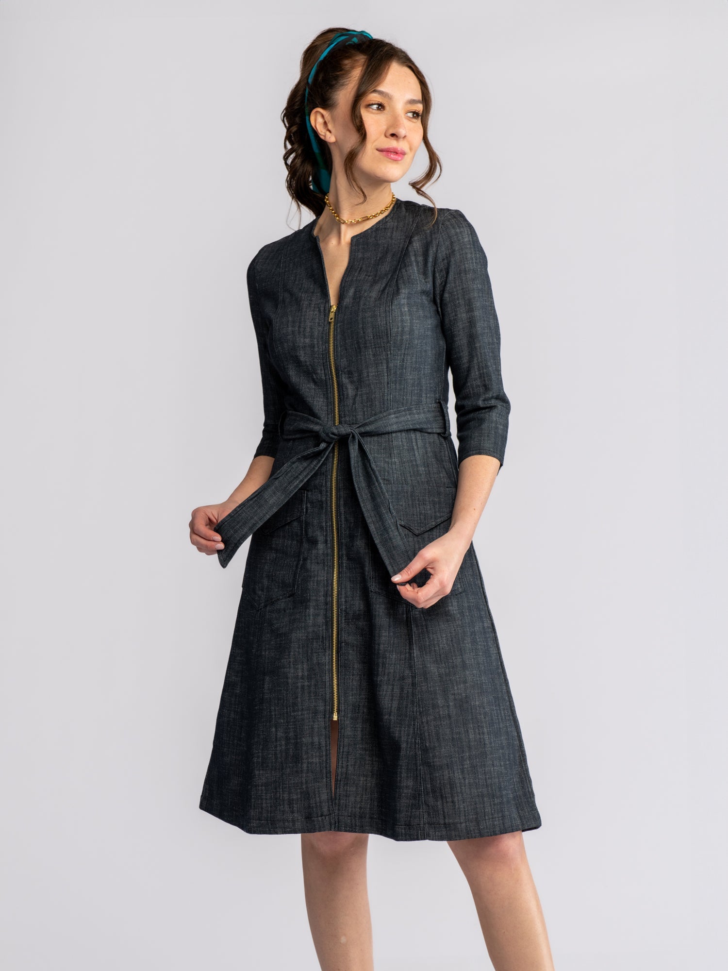 MILLICENT Denim - Lesley Evers-Best Seller-denim-Dress