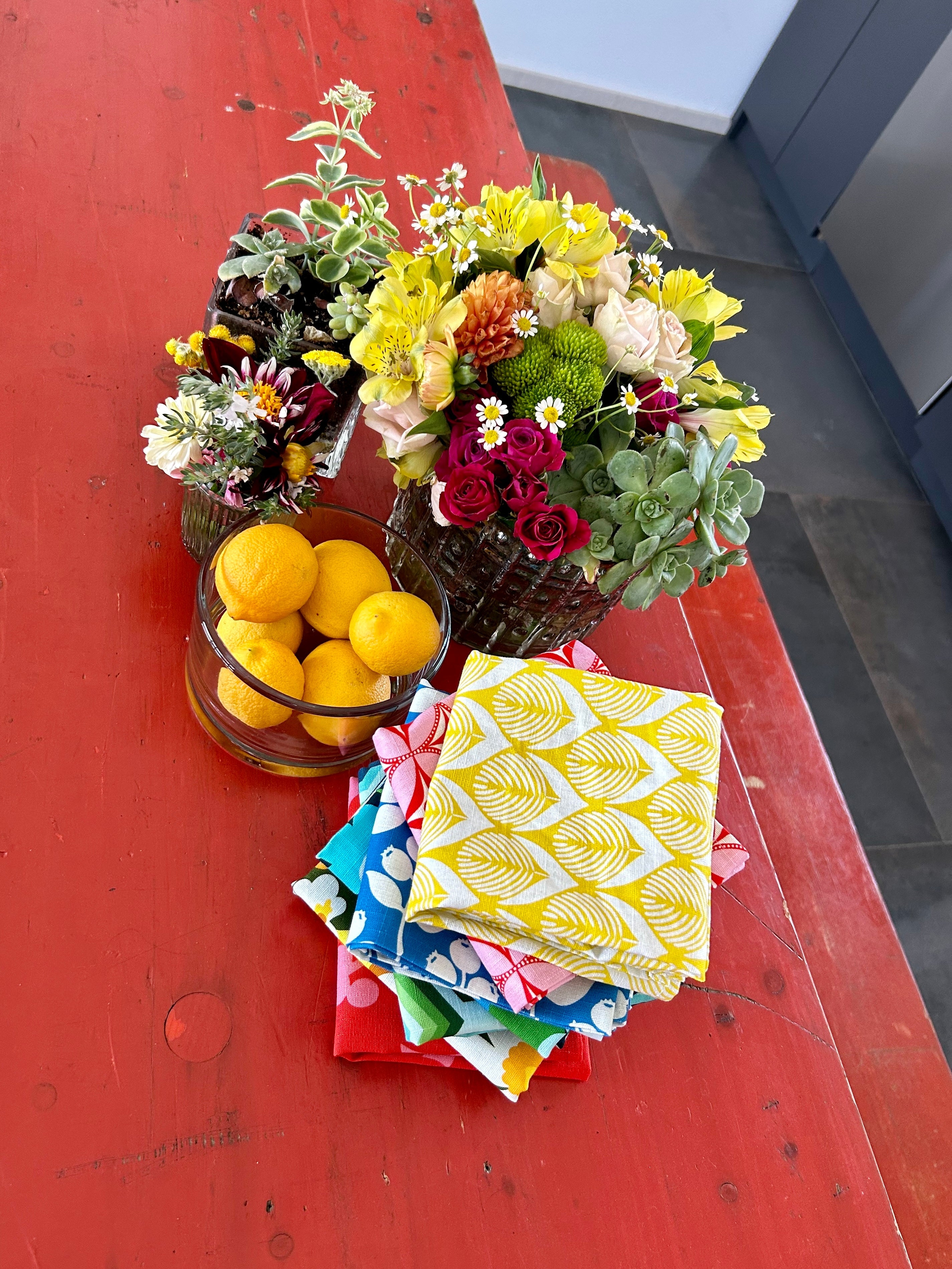 Mixed Napkin Set - Lesley Evers-Giftable-gifts under $150-Home