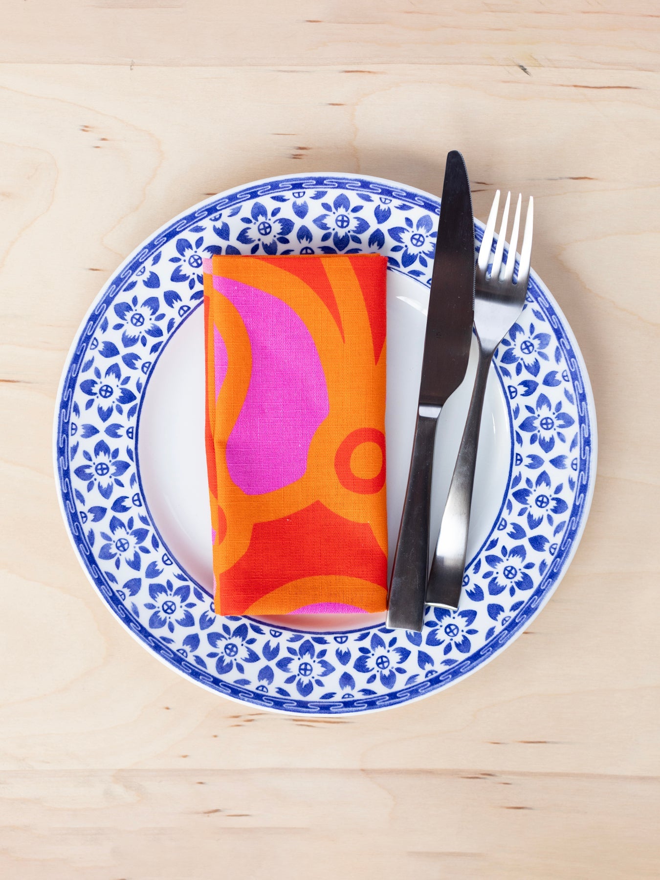 NAPKIN SET Chicka Boom Orange - Lesley Evers-chicka boom-chicka boom orange-Giftable