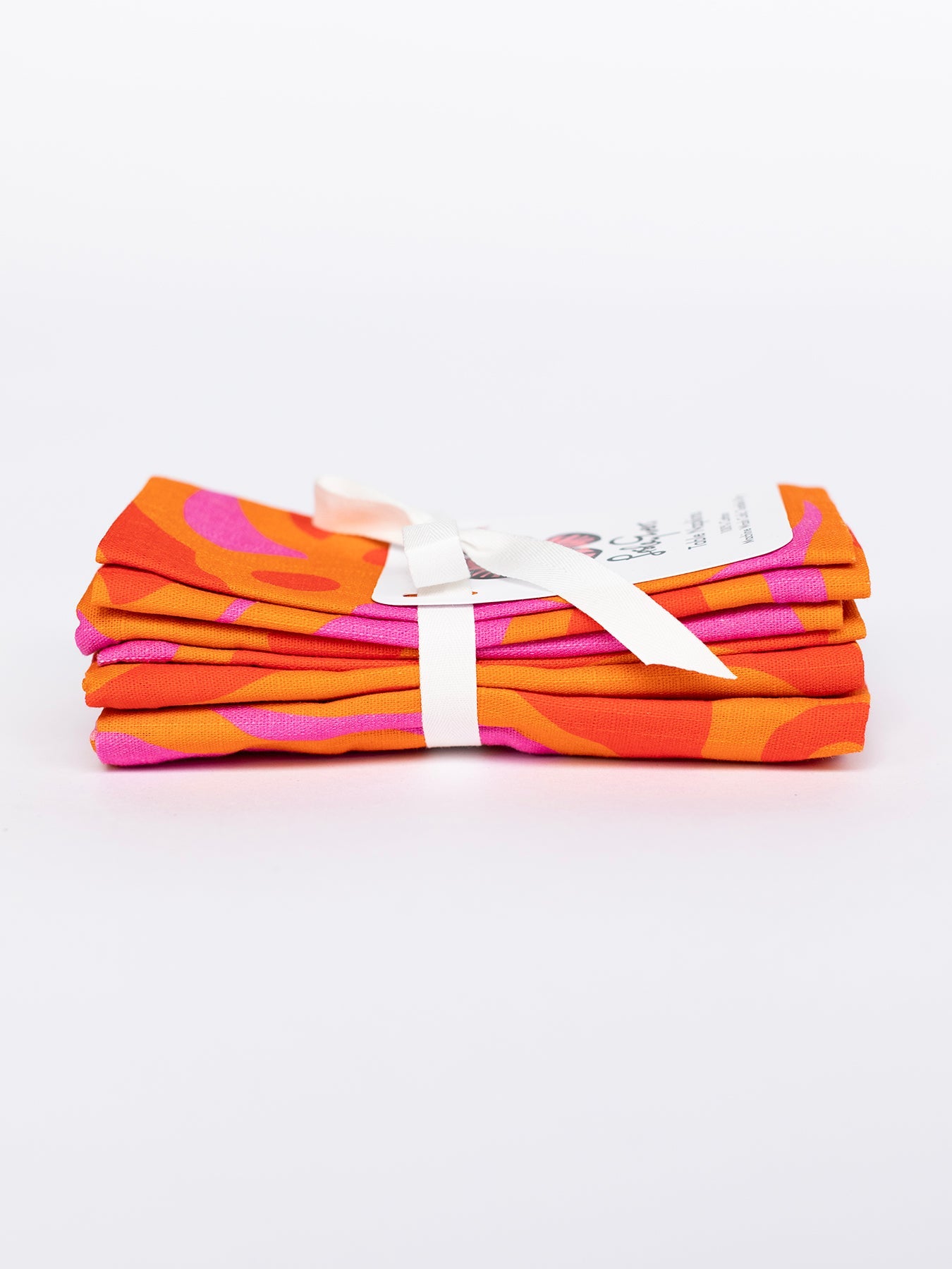NAPKIN SET Chicka Boom Orange - Lesley Evers-chicka boom-chicka boom orange-Giftable