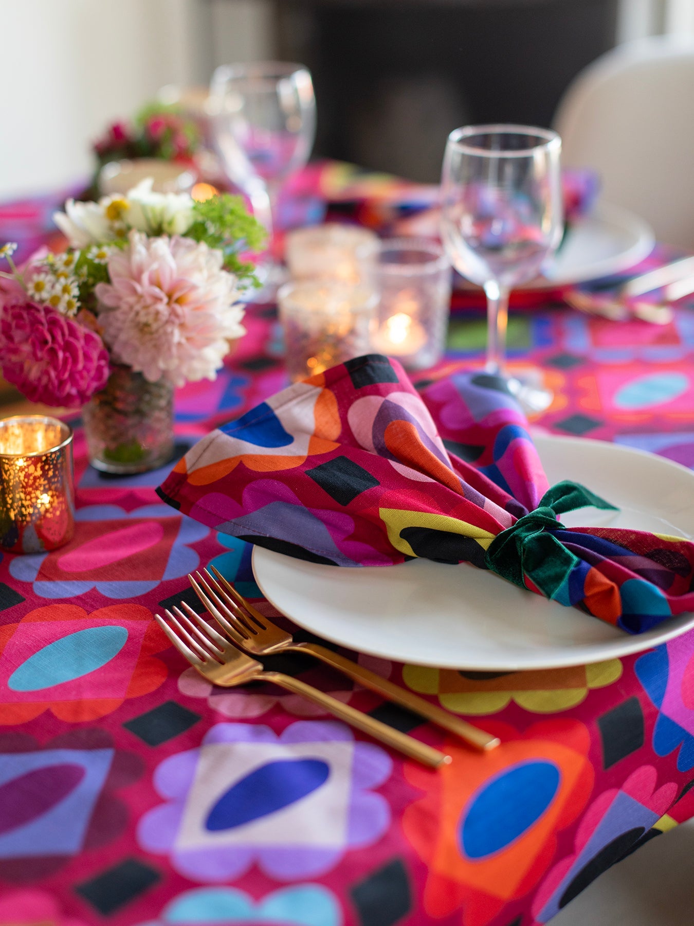 NAPKIN SET Gems Garnet - Lesley Evers-Gems-gems garnet-Giftable