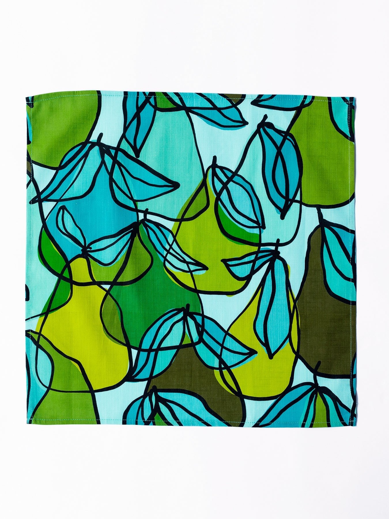 NAPKIN SET Green Pears - Lesley Evers-Giftable-gifts under $50-gifts under $75