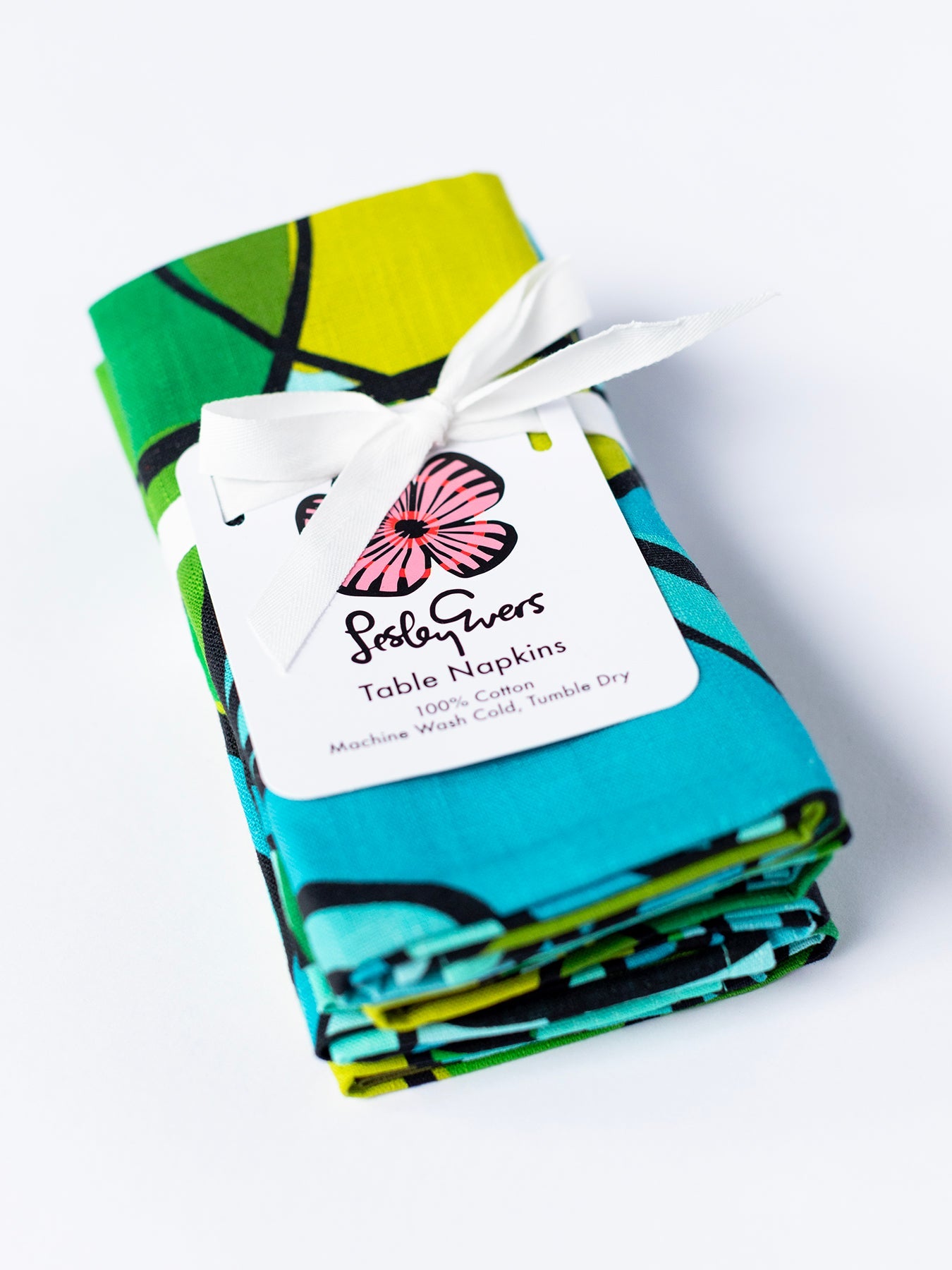 NAPKIN SET Green Pears - Lesley Evers-Giftable-gifts under $50-gifts under $75