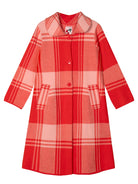 NATALIE coat Strawberry Pink Plaid - Lesley Evers-Best Seller-coat-outerwear