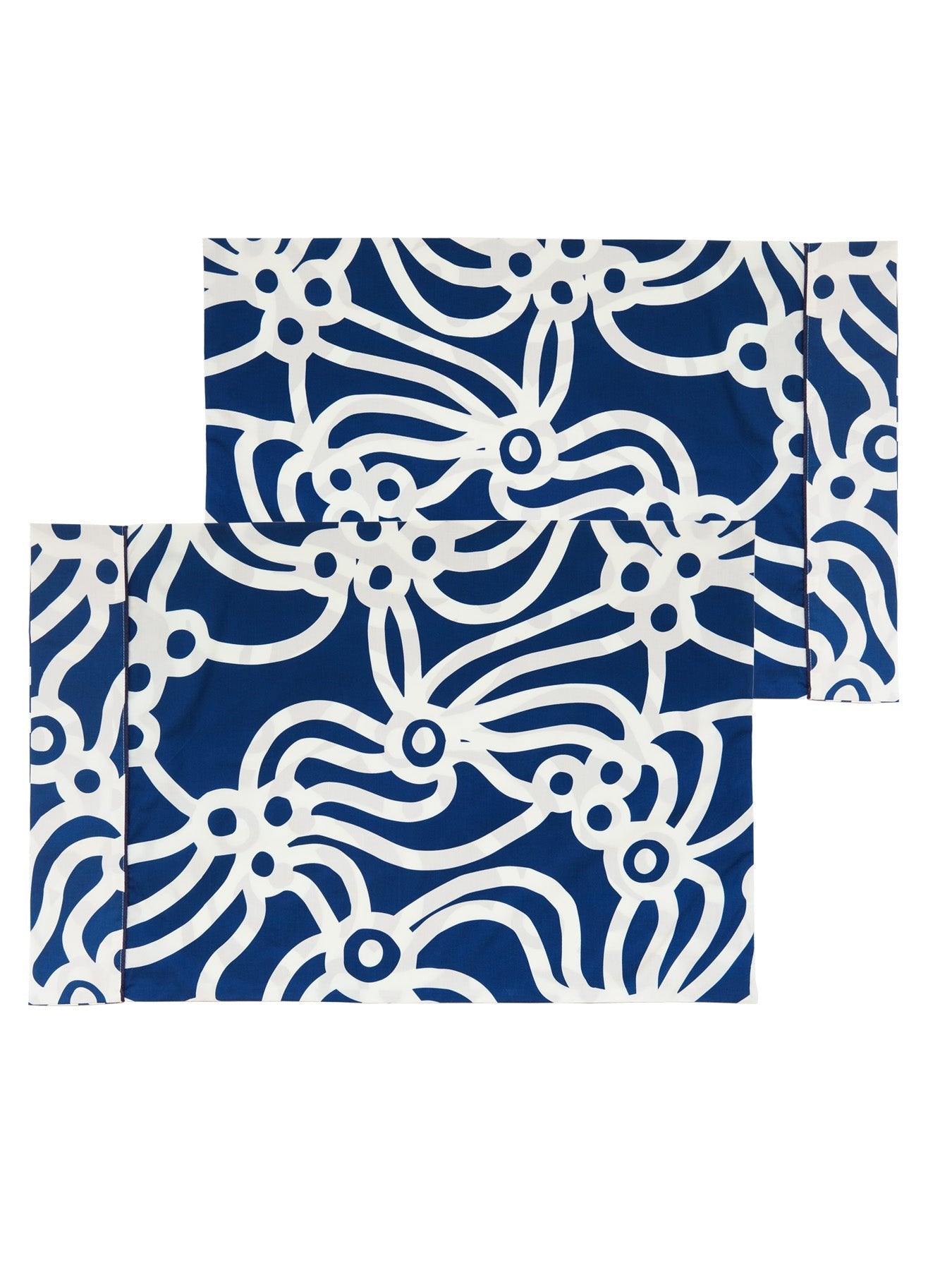 PILLOWCASE set Chicka Boom Navy - Lesley Evers-Bedding-Bedroom-Blanket