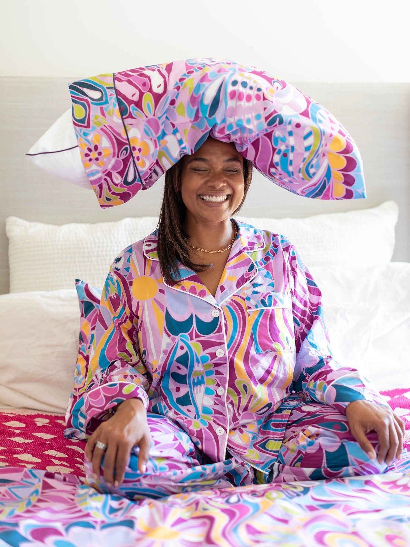 PILLOWCASE set Shakalaka Lilac - Lesley Evers-Bedding-Bedroom-Blanket