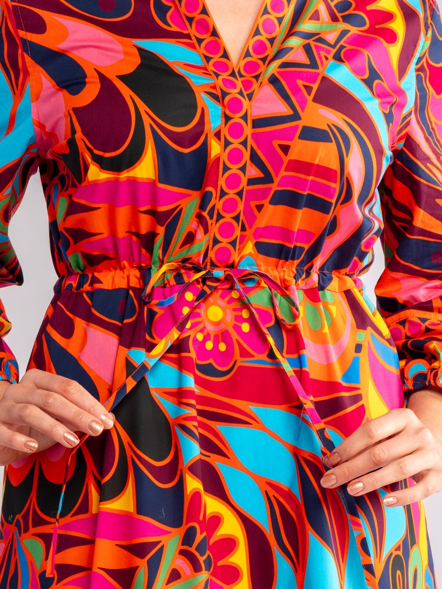 RENE dress Shakalaka Orange - Lesley Evers-Dress-Shop-Shop/All Products