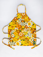 RENNIE apron Flower Power Yellow - Lesley Evers-apron-aprons-Flower Power