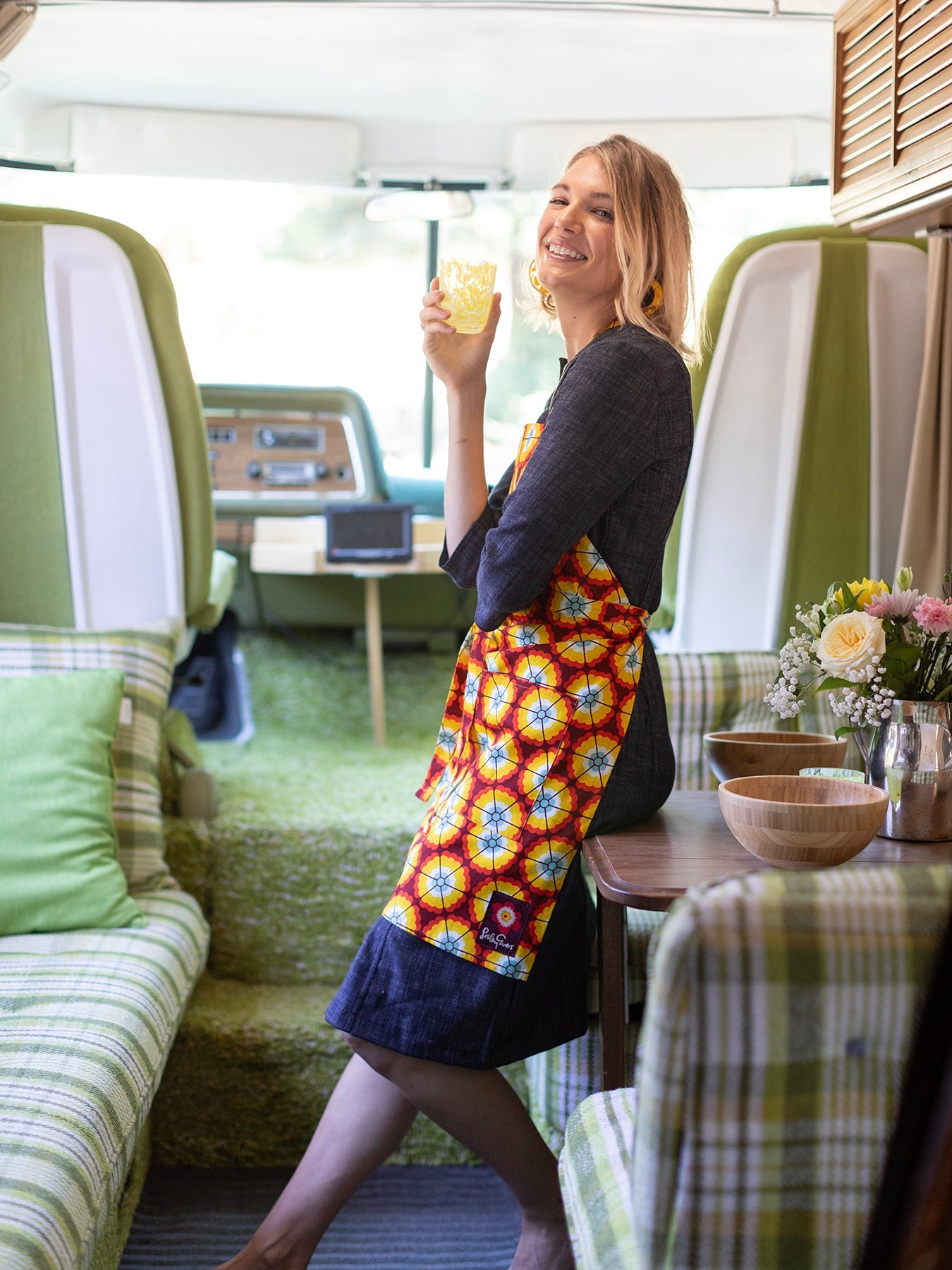 RENNIE apron Morning Glory - Lesley Evers-apron-aprons-Giftable