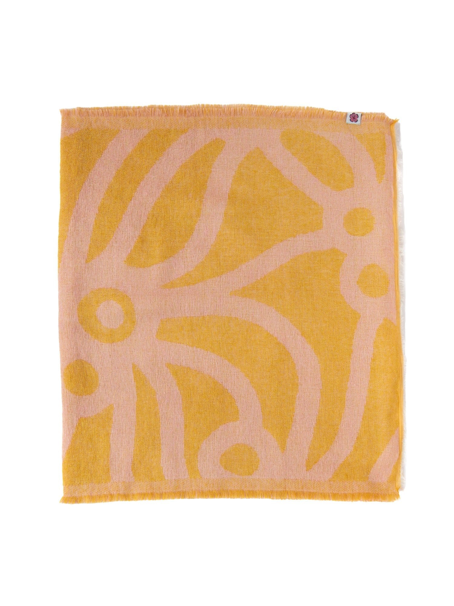 SHANNON scarf Chicka Boom Pink and Yellow - Lesley Evers-Accessories-chicka boom-chickaboom