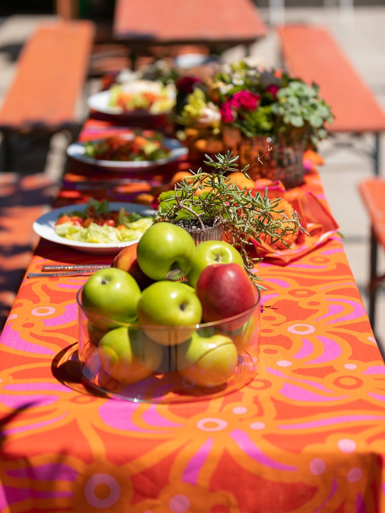 TABLECLOTH Chicka Boom Orange - Lesley Evers-chicka boom-chicka boom orange-Giftable