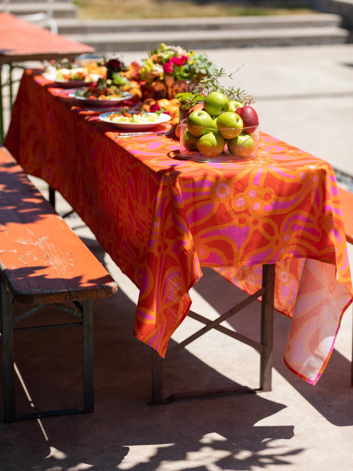 TABLECLOTH Chicka Boom Orange - Lesley Evers-chicka boom-chicka boom orange-Giftable