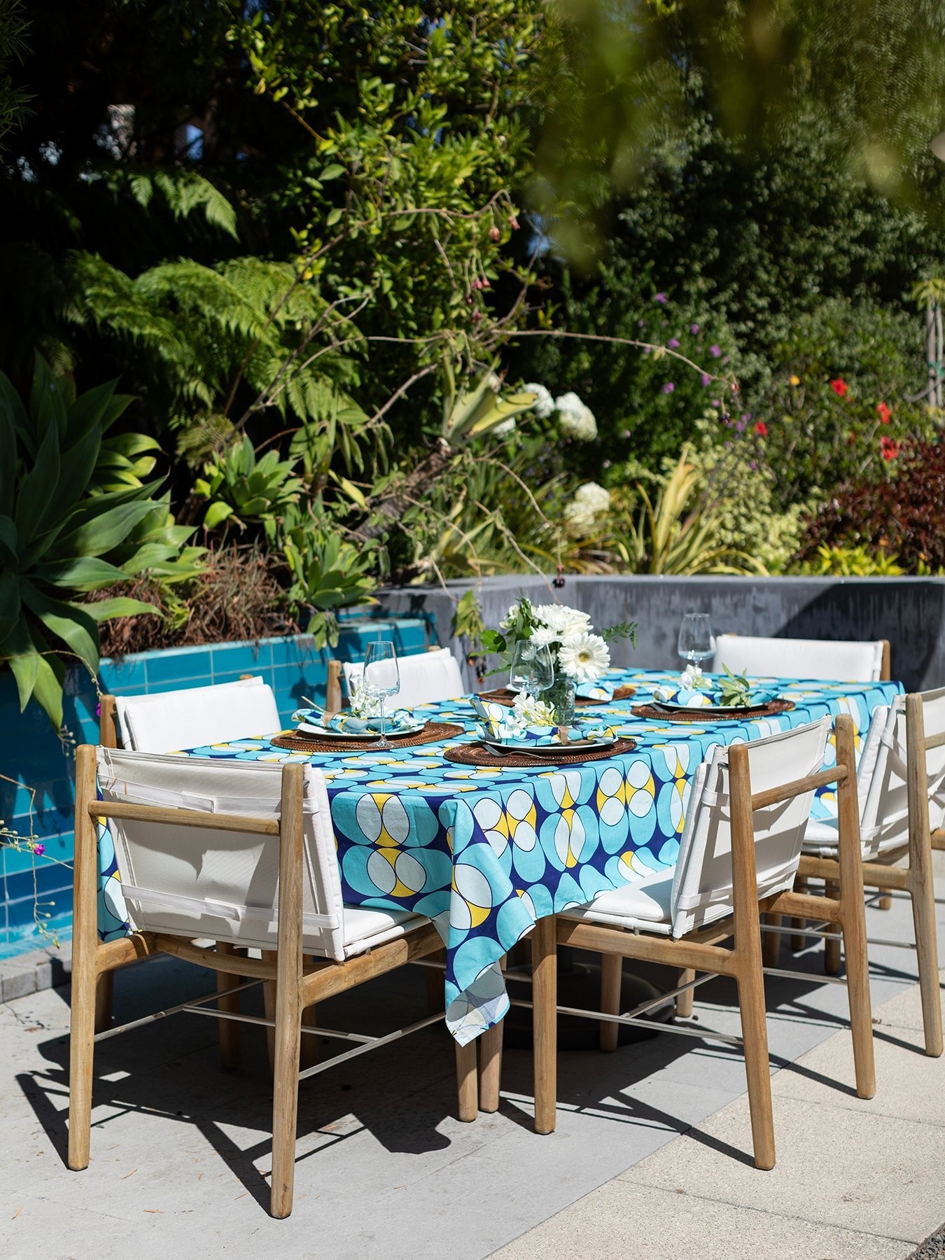 TABLECLOTH Spyglass Blue - Lesley Evers-Giftable-Home-hostess gift