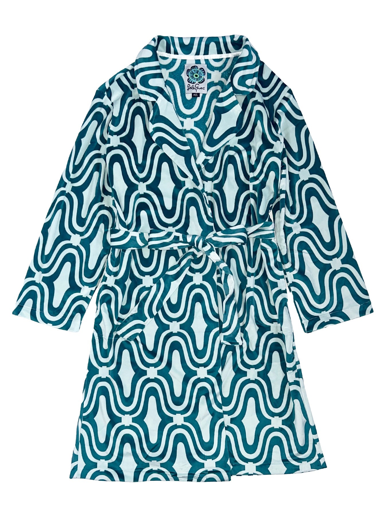 TIFFANY robe Waterloo Teal - Lesley Evers-23-HG200-W3--