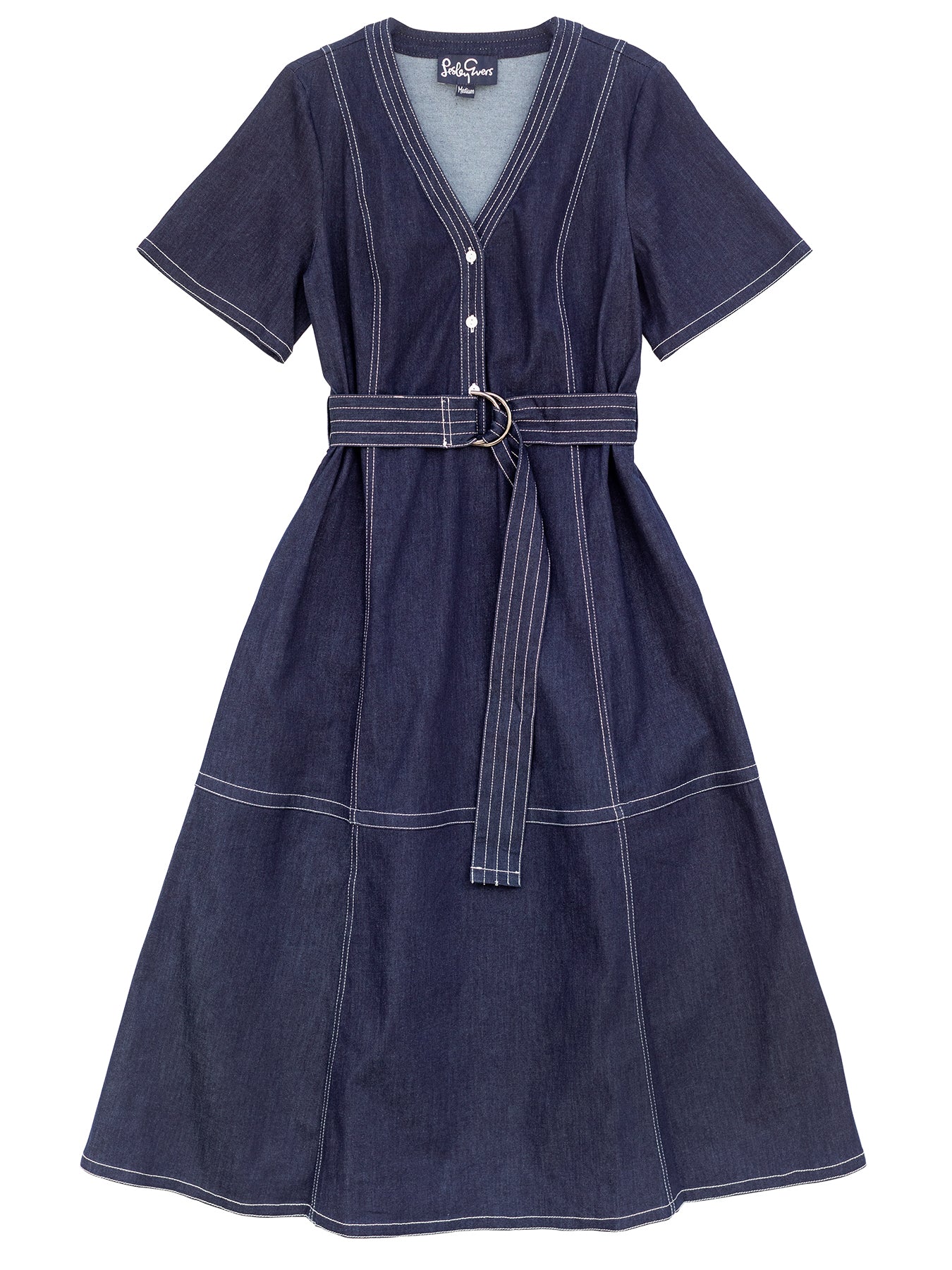 MAXINE dress Indigo Denim – Lesley Evers