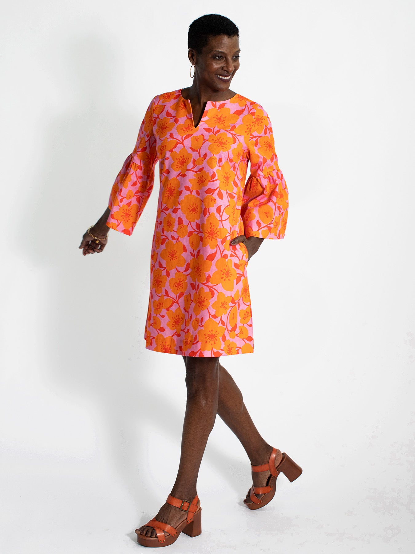 VERA dress Garden Wall Pink – Lesley Evers