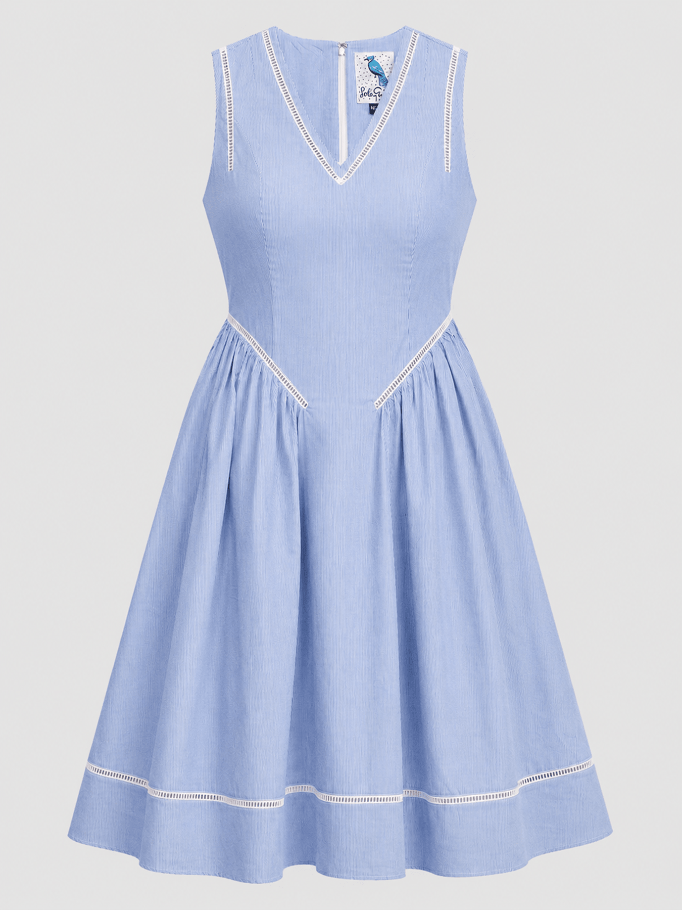 ABIGAIL dress Navy Pinstripe 2X ABIGAIL dress Navy Pinstripe 2X