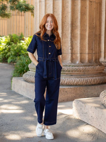 ACADIA jumpsuit Indigo Denim – Lesley Evers