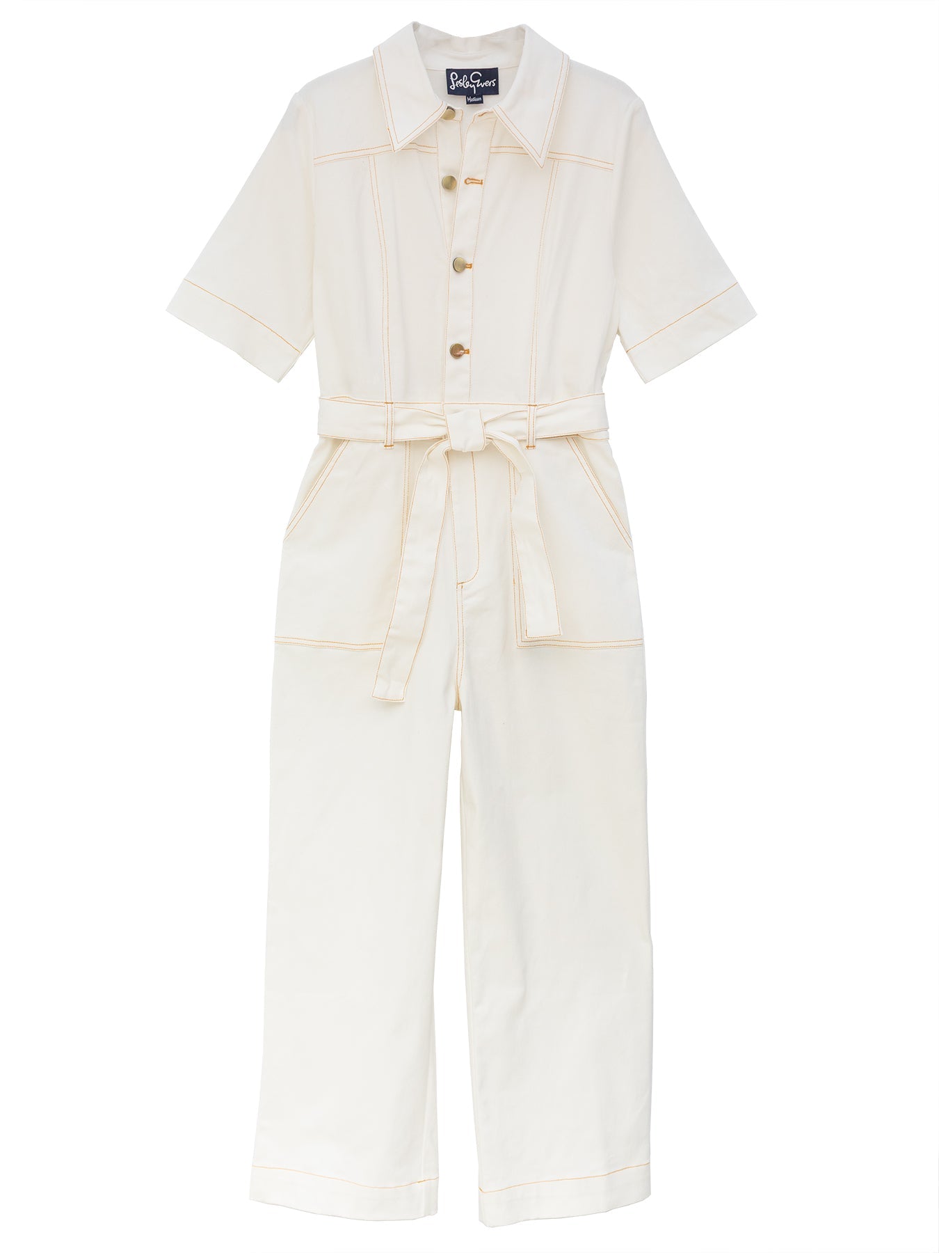 ACADIA jumpsuit White Denim - Lesley Evers - Best Seller - Bottoms - Pants