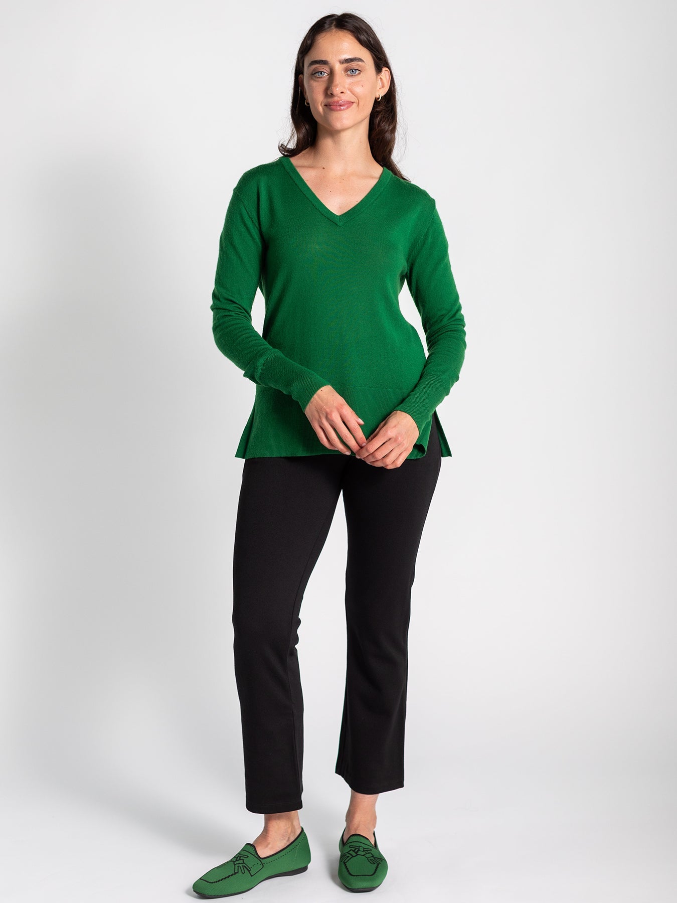 ALDINA sweater Dark Green - Lesley Evers - aldena - aldina - Best Seller