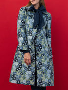 ALESSANDRA blouse Navy Organza - Lesley Evers-Black-Shop-Shop/All Products