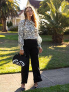 ALESSANDRA blouse Pebbles Ivory - Lesley Evers - Black - Shop - Shop/All Products