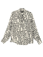 ALESSANDRA blouse Pebbles Ivory - Lesley Evers - Black - Shop - Shop/All Products