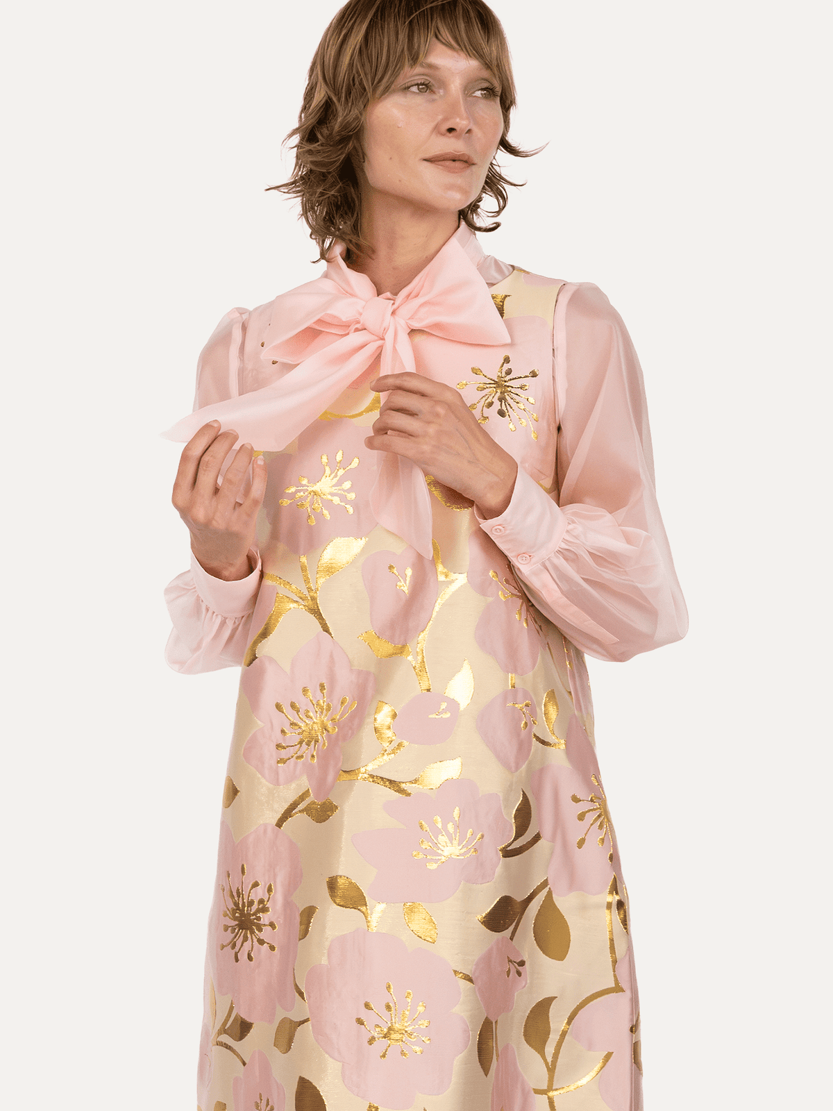 ALESSANDRA blouse Pink Organza - Lesley Evers-Black-Shop-Shop/All Products