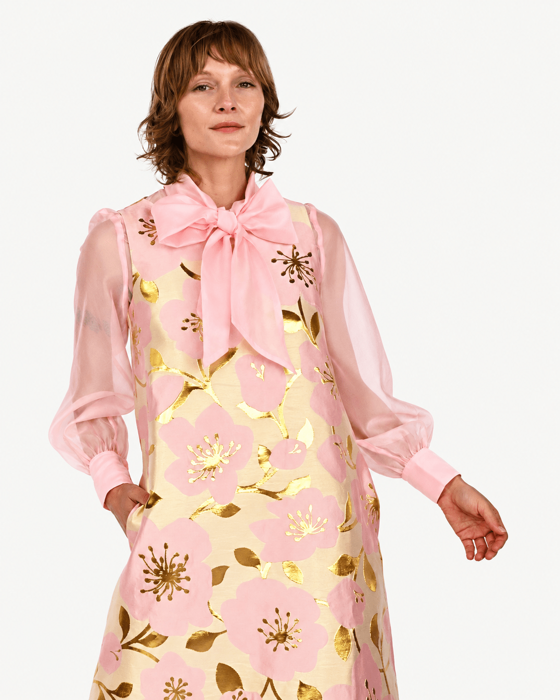 ALESSANDRA blouse Pink Organza - Lesley Evers-Black-Shop-Shop/All Products