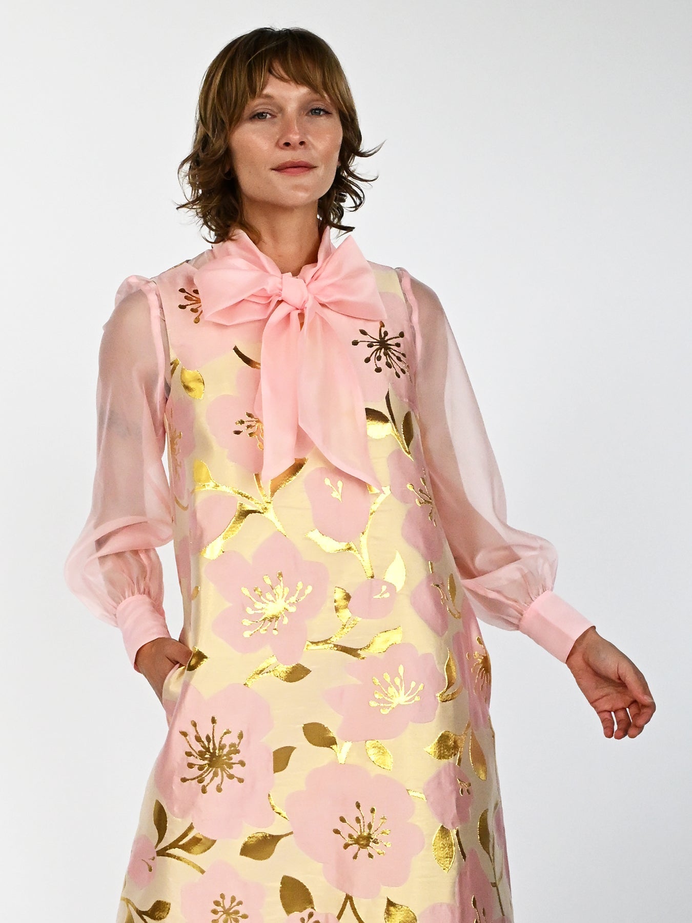 ALESSANDRA blouse Pink Organza - Lesley Evers-Black-Shop-Shop/All Products