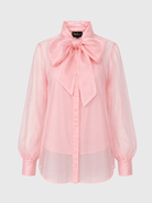 ALESSANDRA blouse Pink Organza - Lesley Evers-Black-Shop-Shop/All Products