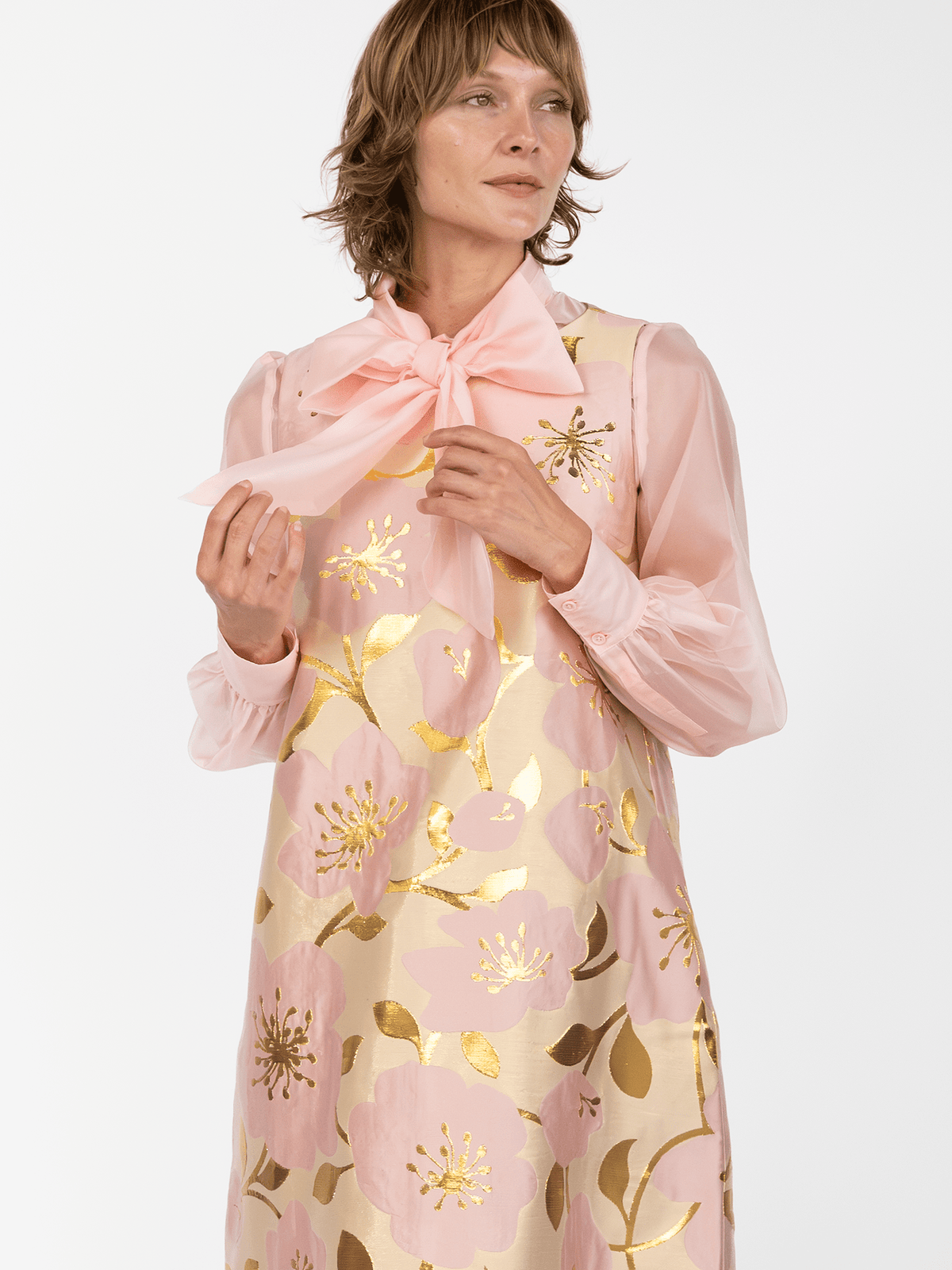 ALESSANDRA blouse Pink Organza - Lesley Evers-Black-Shop-Shop/All Products