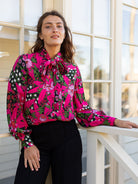 ALESSANDRA blouse Splendor Red - Lesley Evers - Black - Shop - Shop/All Products