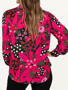 ALESSANDRA blouse Splendor Red - Lesley Evers-Black-Shop-Shop/All Products