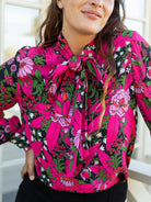 ALESSANDRA blouse Splendor Red - Lesley Evers - Black - Shop - Shop/All Products