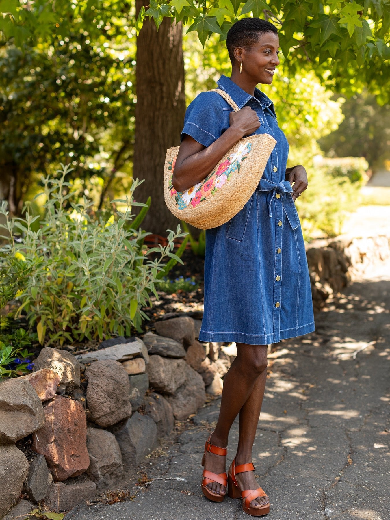 ALEXA dress Indigo Denim – Lesley Evers