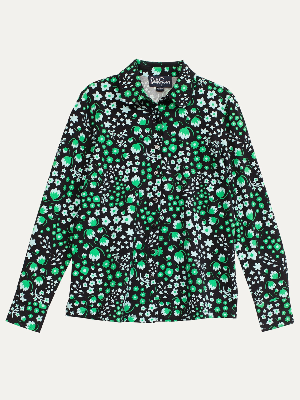ALICE blouse Blossom Breeze Green - Lesley Evers-alice-Button Top-clothing