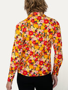 ALICE blouse Cosmos Orange - Lesley Evers-alice-Button Top-clothing