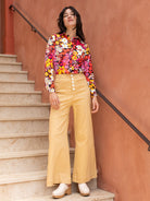 ALICE blouse Garden Party Pink - Lesley Evers - alice - Button Top - clothing