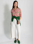 ALICE blouse Mod Blossoms Pink - Lesley Evers - alice - Button Top - clothing