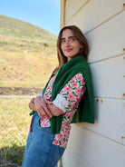 ALICE blouse Mod Blossoms Pink - Lesley Evers - alice - Button Top - clothing