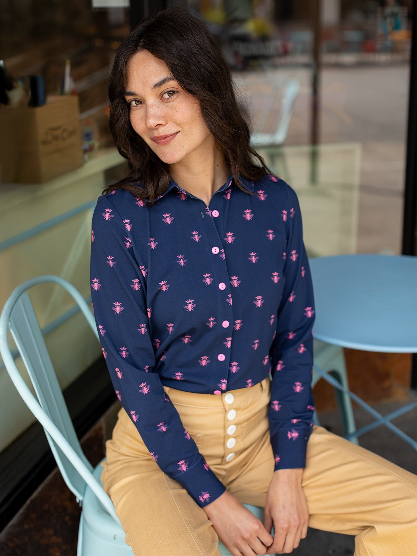 ALICE blouse Queen Bee – Lesley Evers