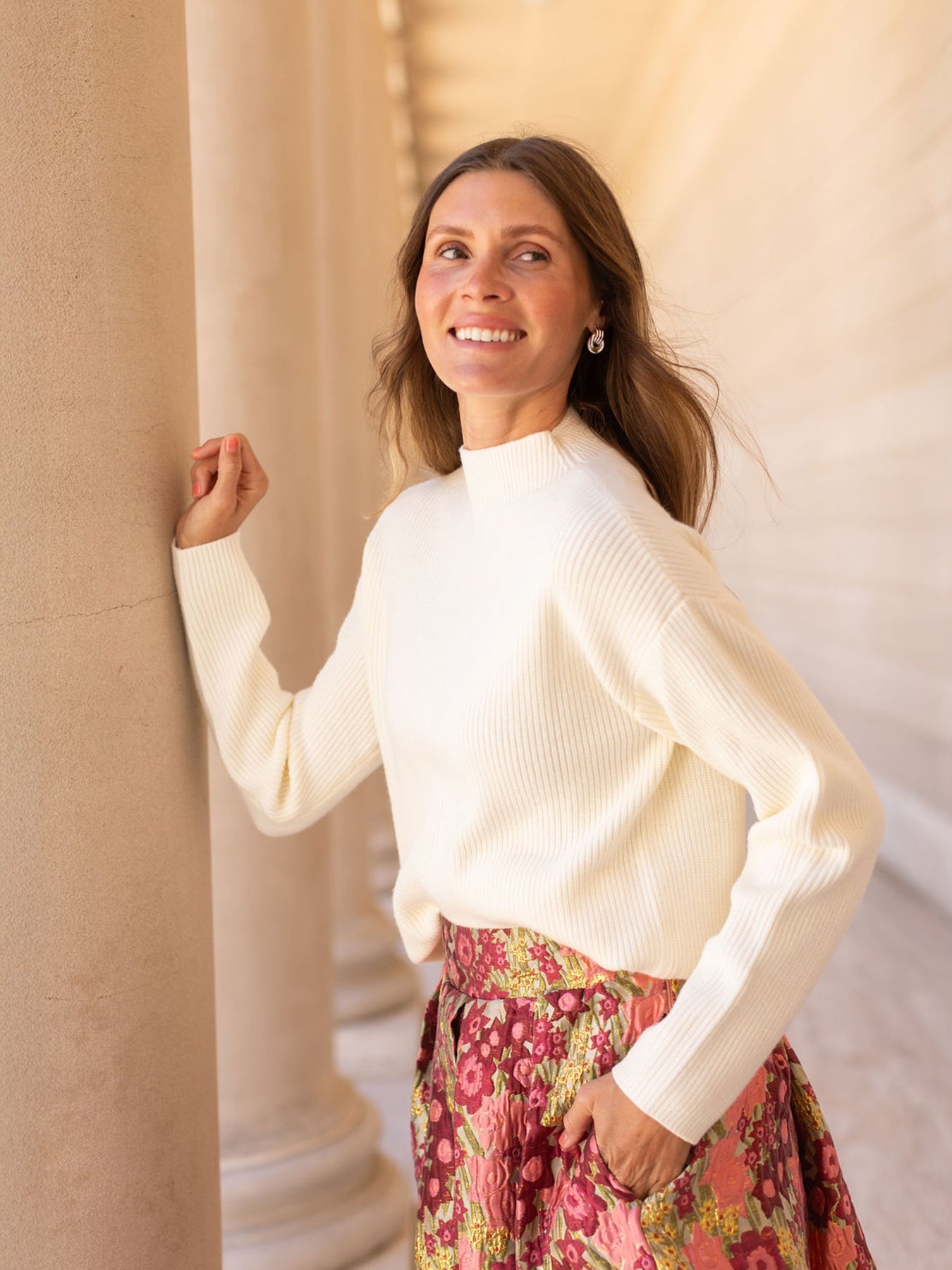 ALYSSA sweater Ivory - Lesley Evers-new-Shop-Shop/All Products