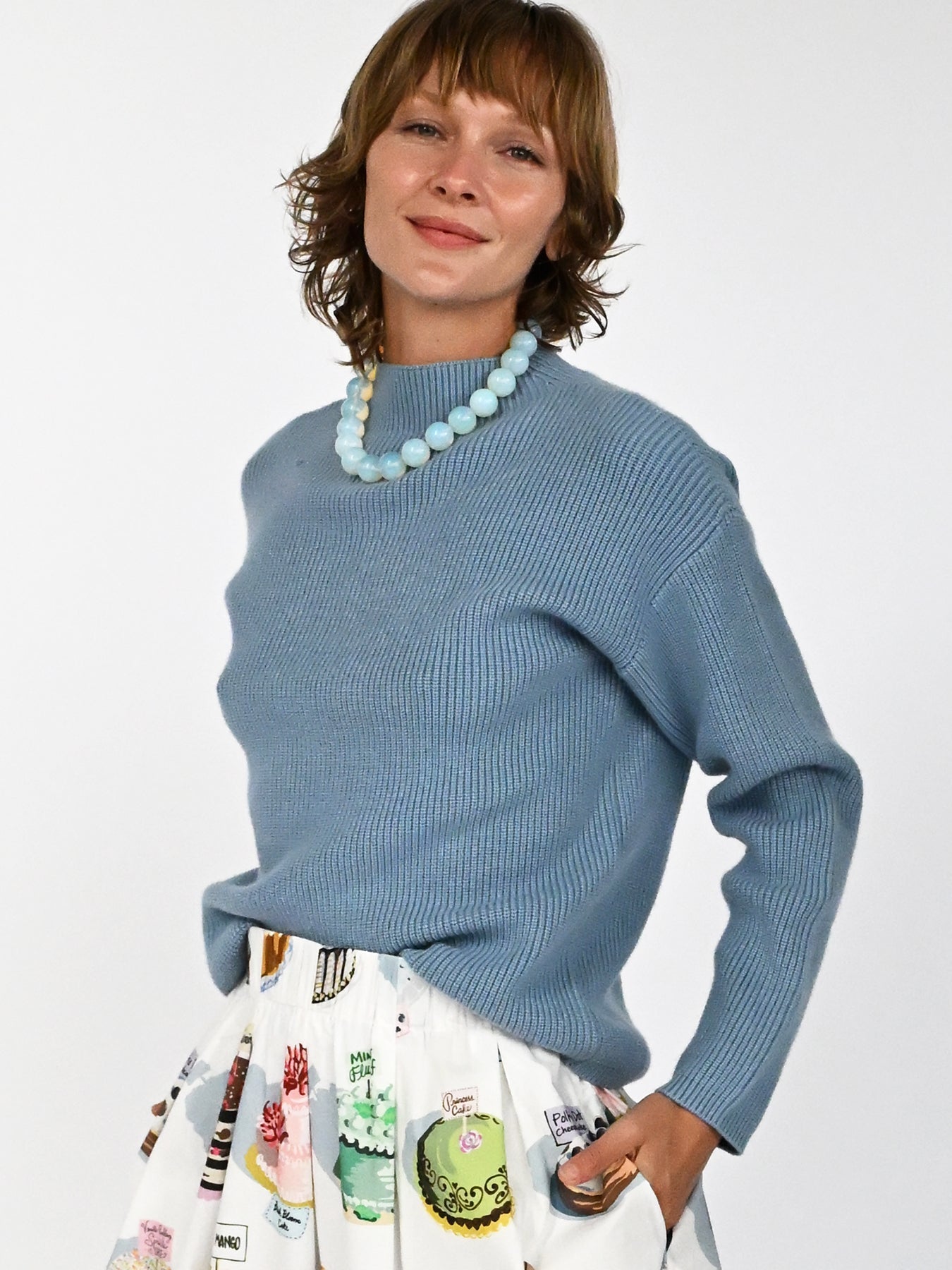 ALYSSA sweater Soft Blue - Lesley Evers-new-Shop-Shop/All Products